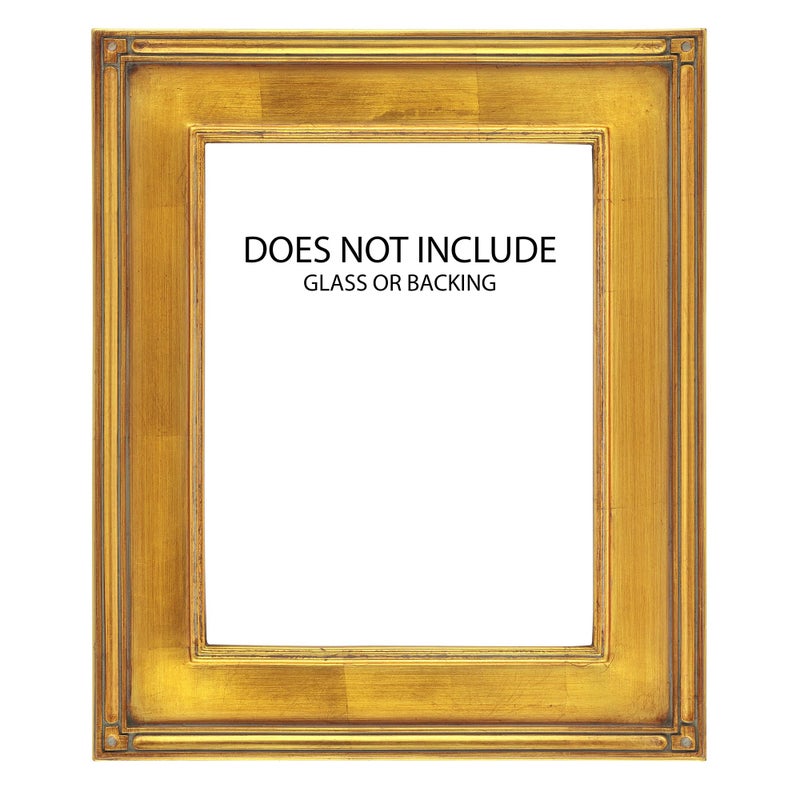 Creative Mark Plein Air Museum Collection De Stijl Open Back Art Frame - 12x16 Gold - Art Deco Style Wood Composition Hand-Leafed Museum-Quality Closed-Corner | Does Not Include Glass or Backing - Image 2